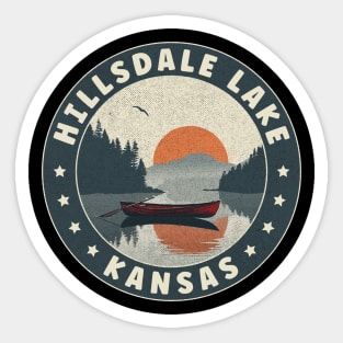 Hillsdale Lake Kansas Sunset Sticker